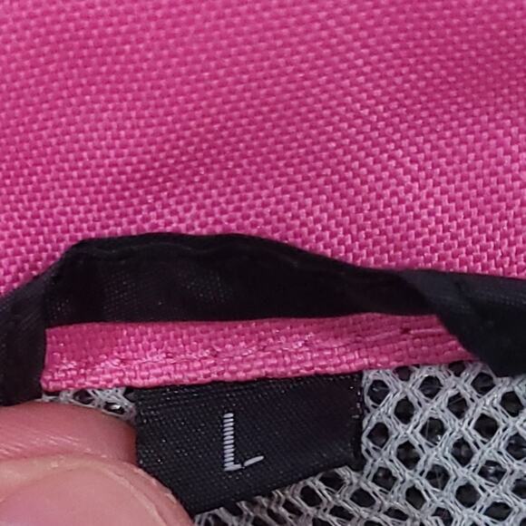 Vega Technical Gear Mesh Motorcycle Jacket w/Padding Large Pink Gray - Picture 6 of 6